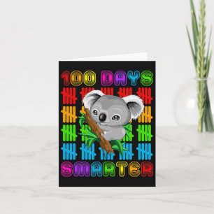 Carte 100 Jours Smarter Koala Les amoureux de l'ours Joy