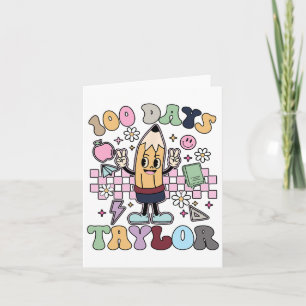 Carte 100 Jours Taylor Enseignant Pour Enfants 100e Jour
