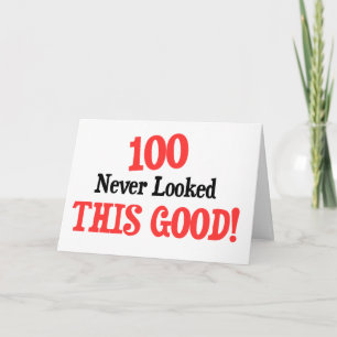Carte 100 n'ont jamais été aussi bons !