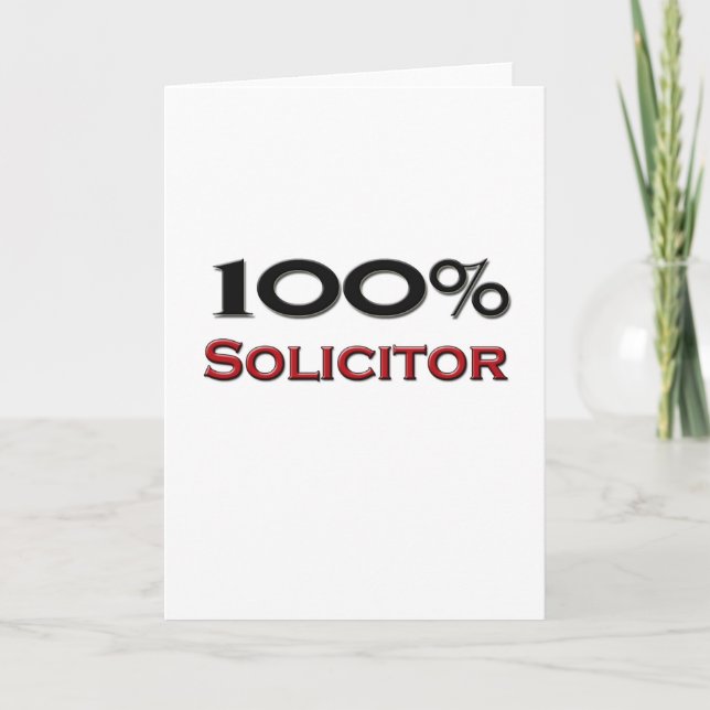 Carte 100 % Solliciteur (Devant)