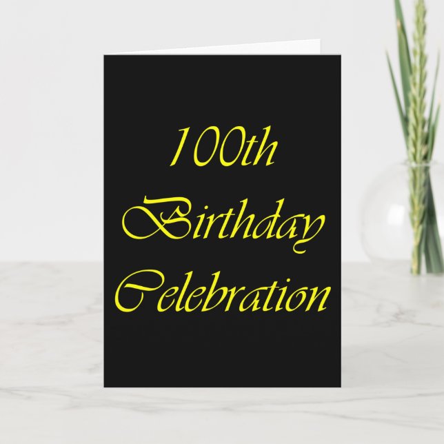 Carte 100e anniversaire (Devant)