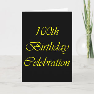 Carte 100e anniversaire