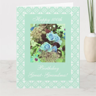 Carte 100e anniversaire de la grand-mère