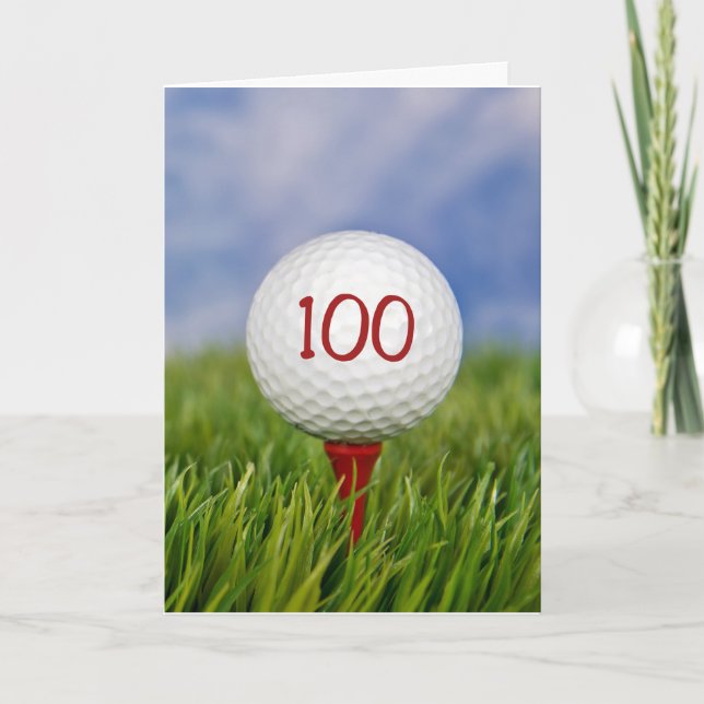 Carte 100e anniversaire Golf Ball (Devant)