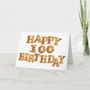 Carte 100e anniversaire pour un amoureux des cooki