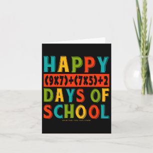 Carte 100e Jour De Chemises D'École Enseignant Enfants R