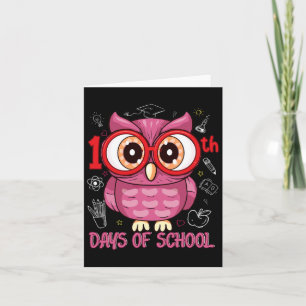 Carte 100e Jour De Chouette Scolaire 100 Jours Fille Sma