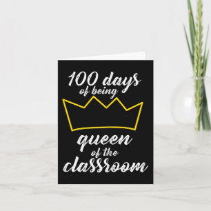 Carte 100e jour de conception scolaire pour les enseigna