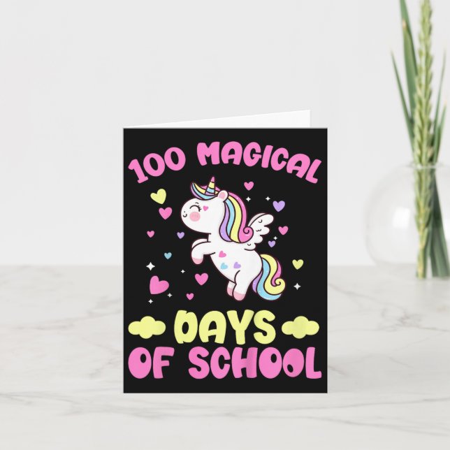 Carte 100E Jour De Filles D'École 100 Jours Magiques De  (Devant)