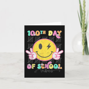 Carte 100E Jour De Vibes Scolaires Mignonne Super 100 Jo