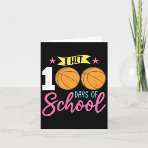 Carte 100E Jour D'École Filles J'Ai Touché 100 Jours D'É