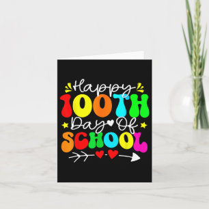 Carte 100ème Jour De L'École Enseignant Enfants Enfants