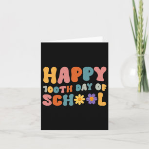 Carte 100ème Jour De L'École Professeur Retro Super Happ