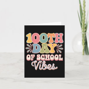 Carte 100ème Jour De Vibes Scolaires Mignonne Sourire Vi