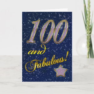 Carte 100th anniversaire pour quelqu'un fabuleux