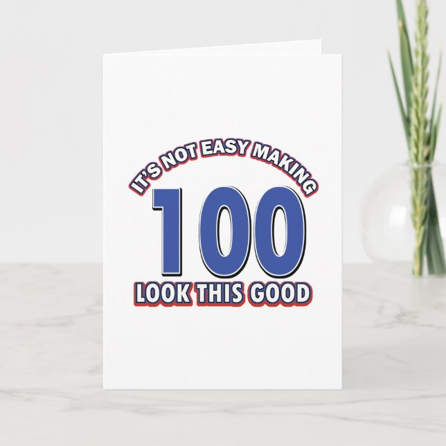Carte 100th conceptions d'anniversaire (Devant)
