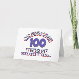 Carte 100th conceptions drôles d'anniversaire