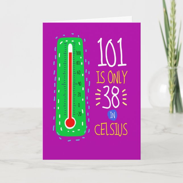 Carte 101 En Jalon Celsius Anniversaire (Devant)