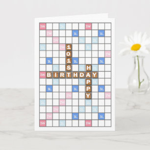 Carte 101e anniversaire, Word Game Board