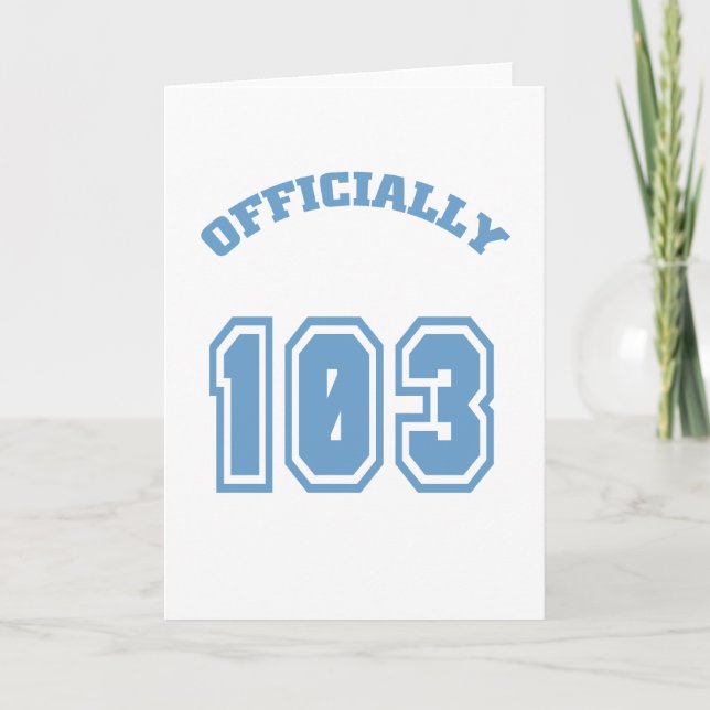 Carte 103 officiellement (Devant)