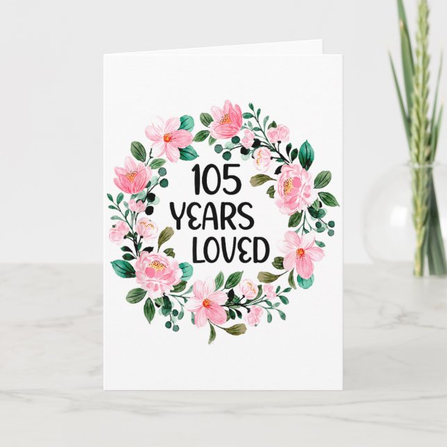 Carte 105 ans Femmes aimées Hommes 105 ans Cool 105e (Devant)