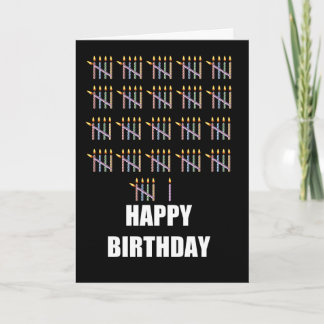 Carte 106e anniversaire avec bougies