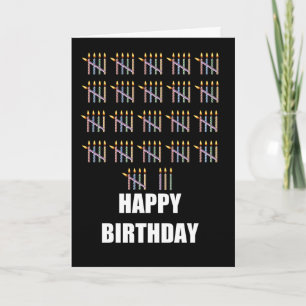 Carte 108e anniversaire avec bougies