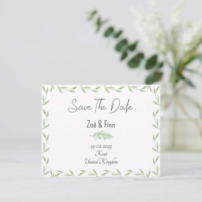 Carte (10,8 x 14 cm) - Save The Date (Debout devant)
