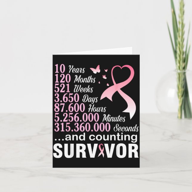 Carte 10 ans 120 mois &amp; survivant du combat (Devant)