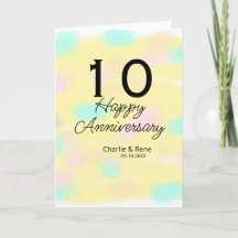 10 ans anniversaire de mariage jaune pastel nom ré