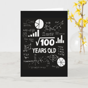 Carte 10 ans Anniversaire enseignant mathématiques 10e a