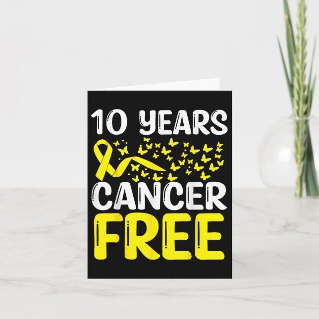Carte 10 ans Cancer de l'os Sans cancer de l'os Survivan (Devant)