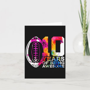 Carte 10 ans d'être fantastique Football 10e anniversair