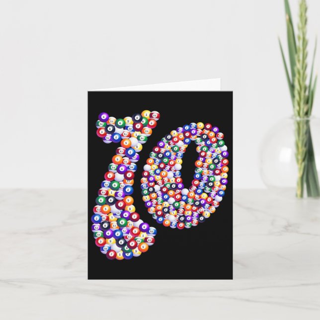 Carte 10 Composé D'Un Billard (Devant)