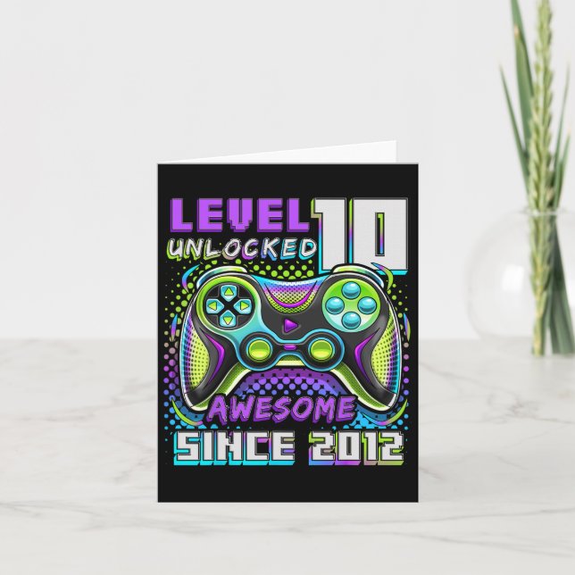 Carte 10 Déverrouillé Awesome 2012 jeu vidéo 10e anniver (Devant)