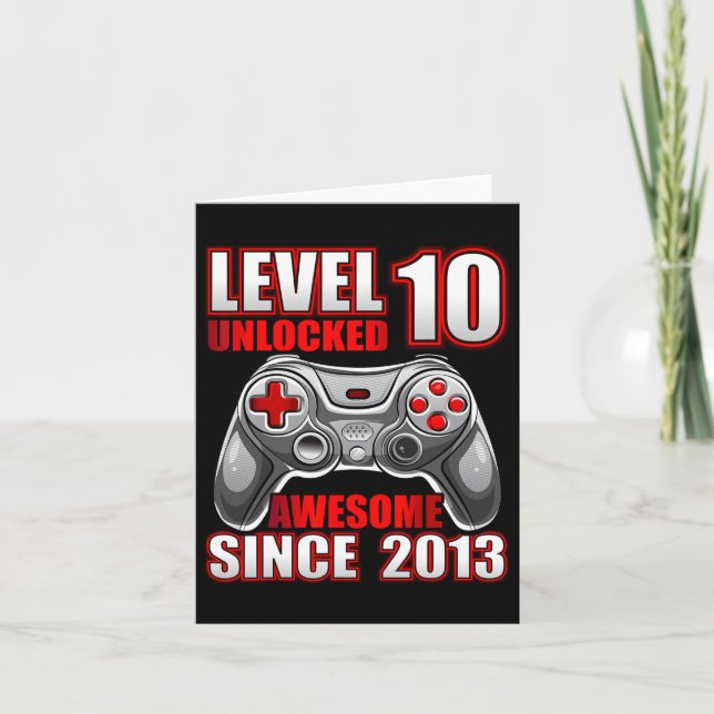 Carte 10 Déverrouillé Awesome 2013 jeu vidéo 10e anniver (Devant)