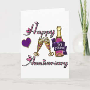 Carte 10e anniversaire