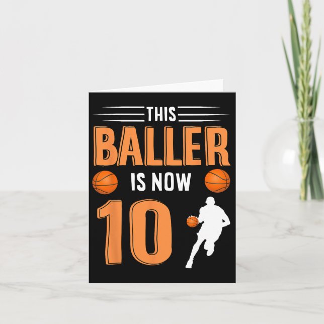 Carte 10e anniversaire Bysketbyll Ce Byller est maintena (Devant)