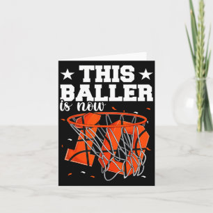 Carte 10e anniversaire de basketball garçons Baller 10 a