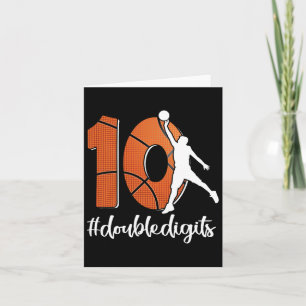 Carte 10e anniversaire Double chiffres Dix Bysketbyll po