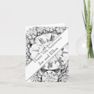Carte 10e anniversaire du Mariage Diamond