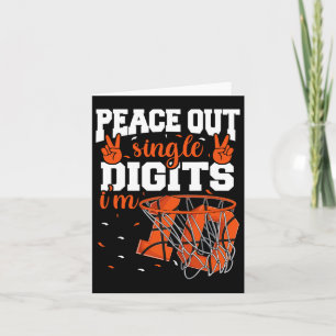Carte 10e anniversaire garçons Bysketbyll Peace Out Sing