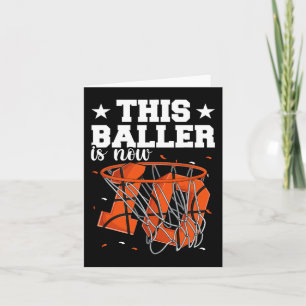 Carte 10e anniversaire garçons de basket-ball