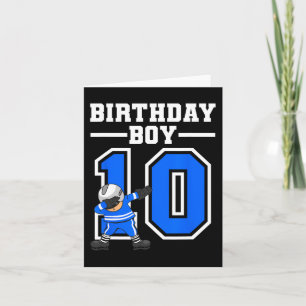 Carte 10e anniversaire - Hockey sur glace 10 ans