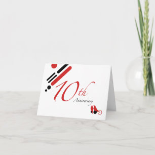 Carte 10e anniversaire (mod birds)