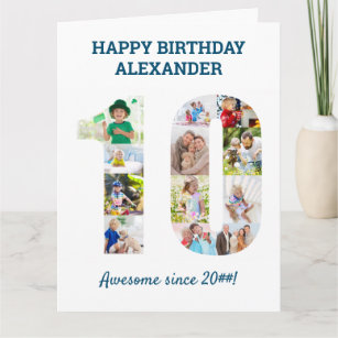 Cartes 10 Ans D Anniversaire Zazzle Fr