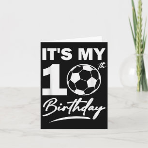 Carte 10e anniversaire Soccer Player Boy Party Fête