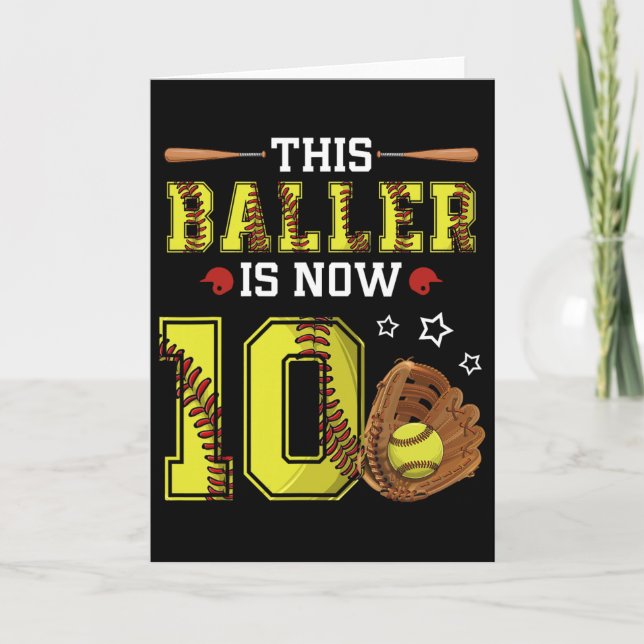 Carte 10e anniversaire Softll ce ller a maintenant dix 1 (Devant)