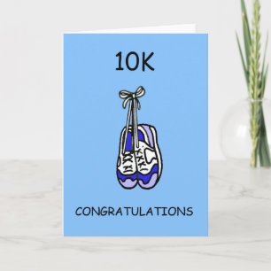 Carte 10K Félicitations à Male Runner.