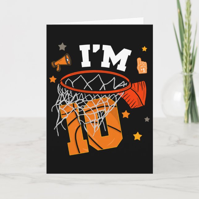 Carte 10th Birthday Sketll Boy 10 Yr Old I'm Ten Years B (Devant)